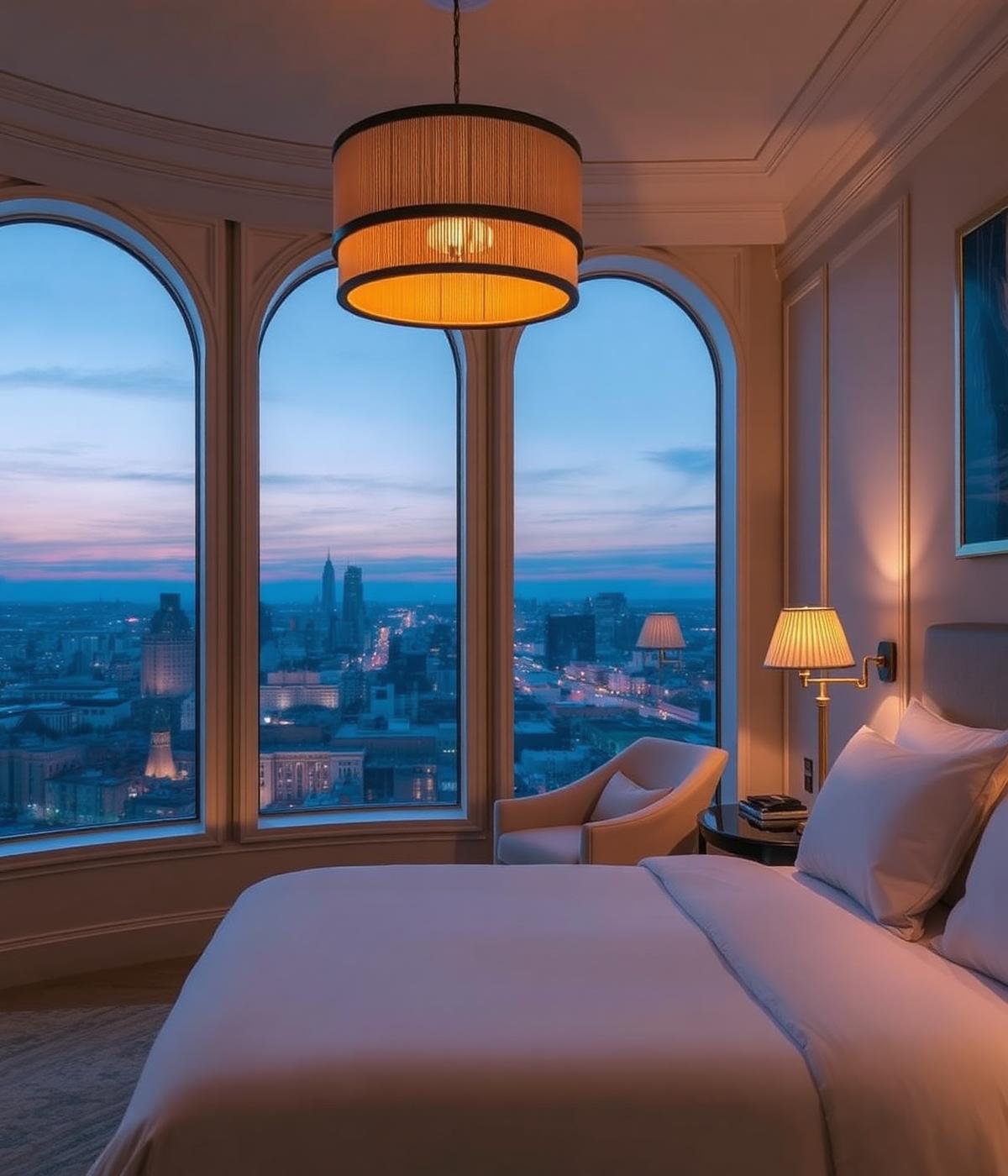 Elegant hotel suite